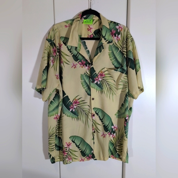 Jade Fashions Men's Hawaiian Button Down Shirt Size 2XL - Picture 1 of 6